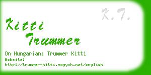 kitti trummer business card